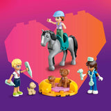 LEGO Friends veterinärskåp för hästar och husdjur, bygg- och lekset för fantasifulla rollspel med 3 minifigurer och 5 djurfigurer, presentidé för tjejer 7 år 42651 Byggset Besuche den LEGO-Store