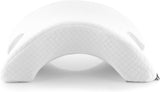 InnovaGoods - Viskoelastisk halskudde för par, Ergonomisk design för paravslappning, Memory-skum för tryckavlastning, Avtagbart överdrag, Vit, 36 x 12,5 x 30,5 cm, Memory-skum