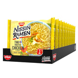 Nissin Ramen - Thaibakad kyckling 10-pack asiatisk stil snabbnudlar Thailändskt recept Snabbt och enkelt asiatisk mat (10 x 65 g)