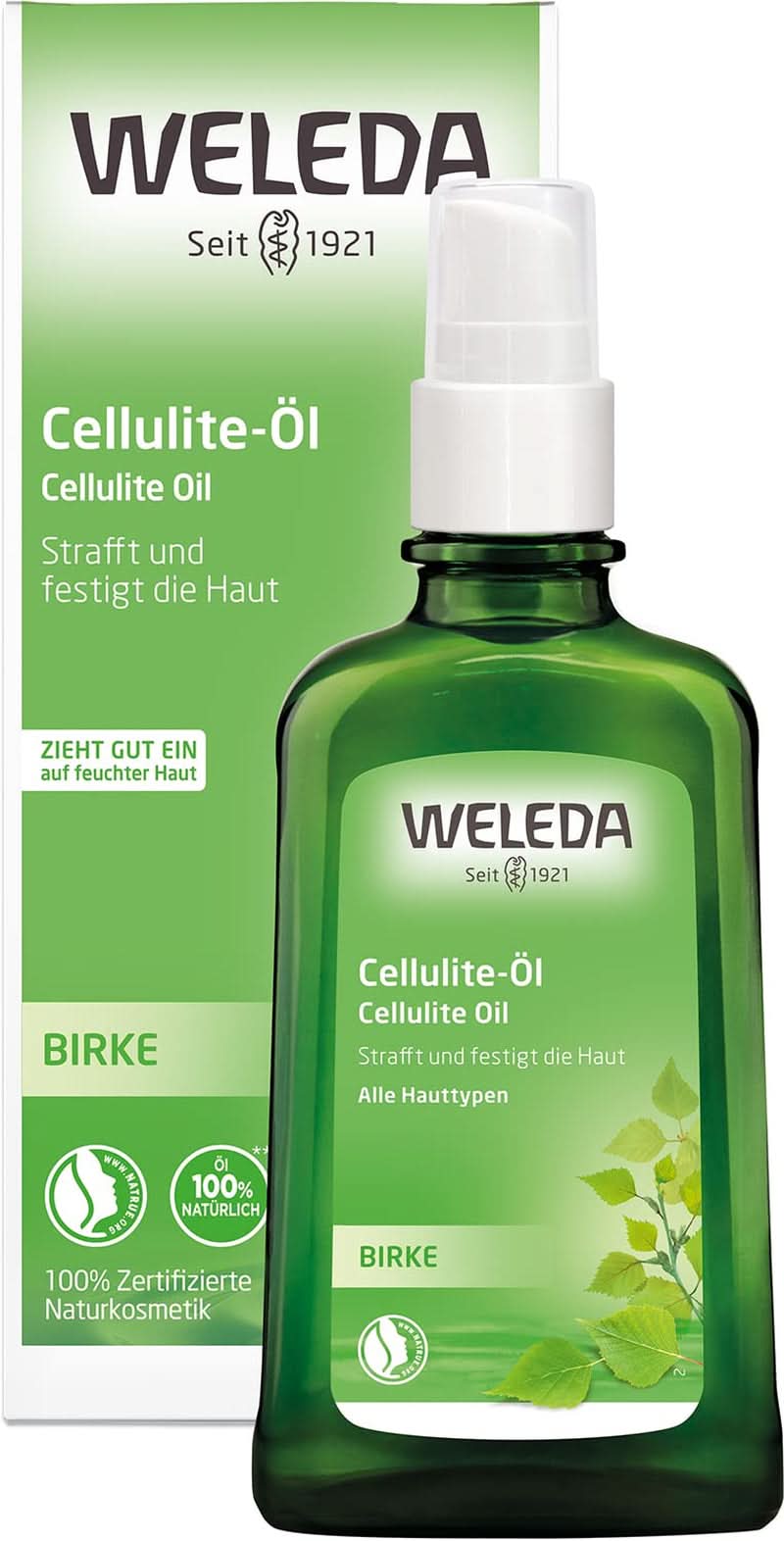 WELEDA Bio, Kroppsolja med jojobaolja, stärker huden och aktiverar hudens ämnesomsättning, 100 ml Dusch och bad Naty Shop