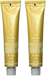 Igora Royal Absolute Age Blend Hårfärg, 7-560 Medium Golden Chocolate Blond, 60ml Naty Shop Hårfärg 6-60 Mörkblond Choklad Natural 60ml (Pack med 2)
