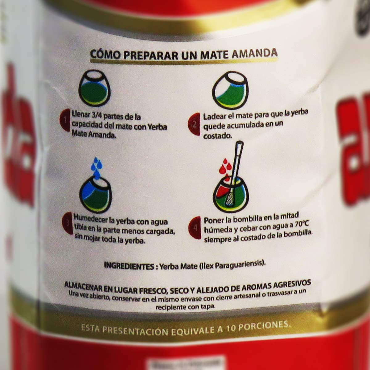 Ceai Yerba Mate Elaborada 500G | Traditionellt Mate Tea | Yerba Mate Tea Elaborada Con Palo Lösa blad 0,5 Kg