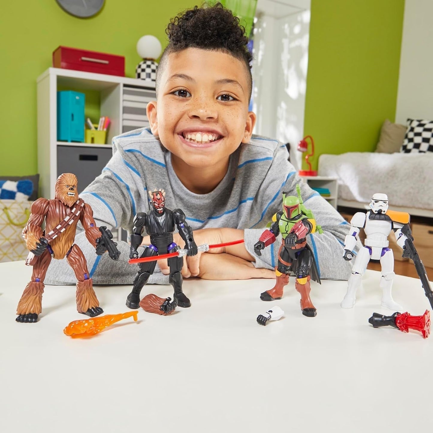 Star Wars Mixmashers Darth Vader Anpassningsbar Mix-And-Match Deluxe Actionfigur och tillbehör Actionfigurer Naty Shop