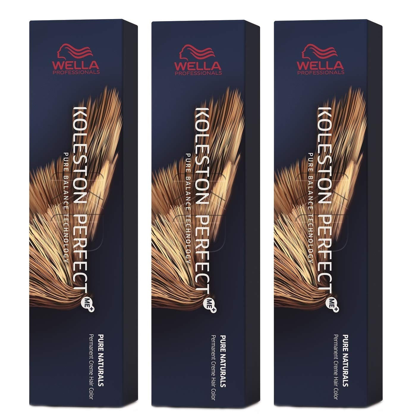 Set med 3 Wella Koleston Perfect ME+ 5/0 Light Chestnut 60ml Naty Shop Hårfärgning Standardtitel