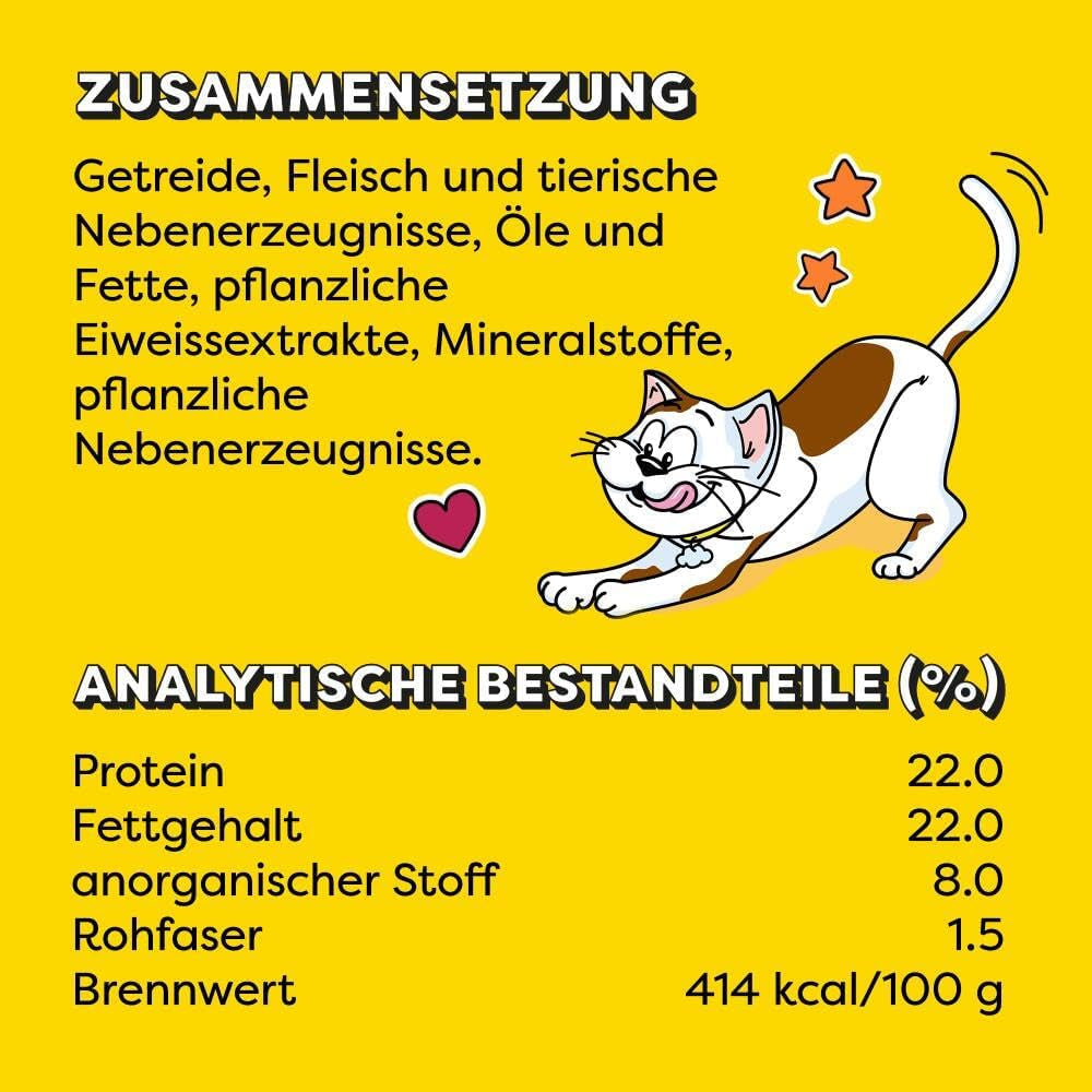 DREAMIES SHAKE UPS Multivitamin Seafood Festival Kattgodis i portionspåsar - 55 g (6 påsar)