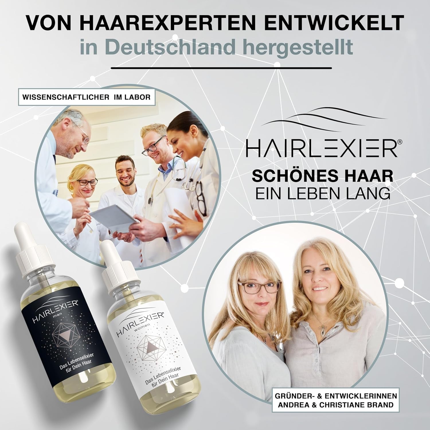 Hairlexier Hair Growth Remedy for Women - Rosmarin Hårolja, Ricinolja Hårolja, Lavendelolja, Naturligt hårserum mot diffust håravfall, Stödjer hårväxt, Vegansk & Ekologisk + Arbetsbok Hårvård Naty Shop