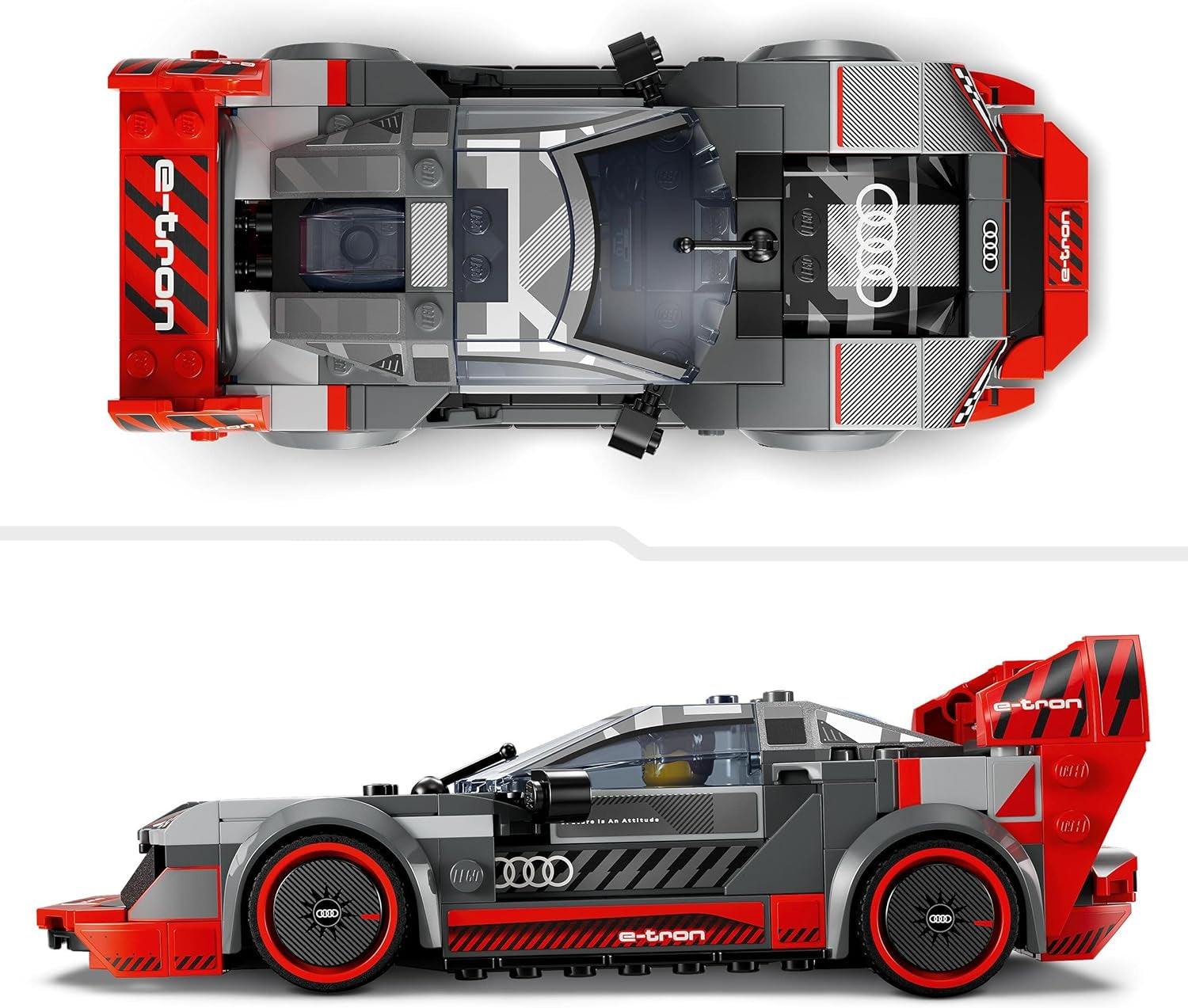 LEGO Speed Champions Audi S1 E-Tron Quattro racerbilsset med billeksaker att bygga, leka och visa, bilmodell för barn, present till 9-åriga pojkar och flickor 76921 Byggset Besuche den LEGO-Store