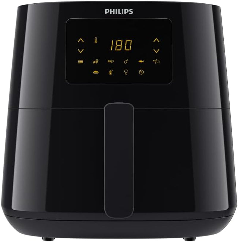 Philips 3000Er Airfryer XL - Rapid Air-teknik, stekning med upp till 90 % mindre fett, kapacitet 1,2 kg, 6,2 liter, pekskärm Vitvaror Naty Shop Schwarz Ingen trådlös anslutning 6,2 L