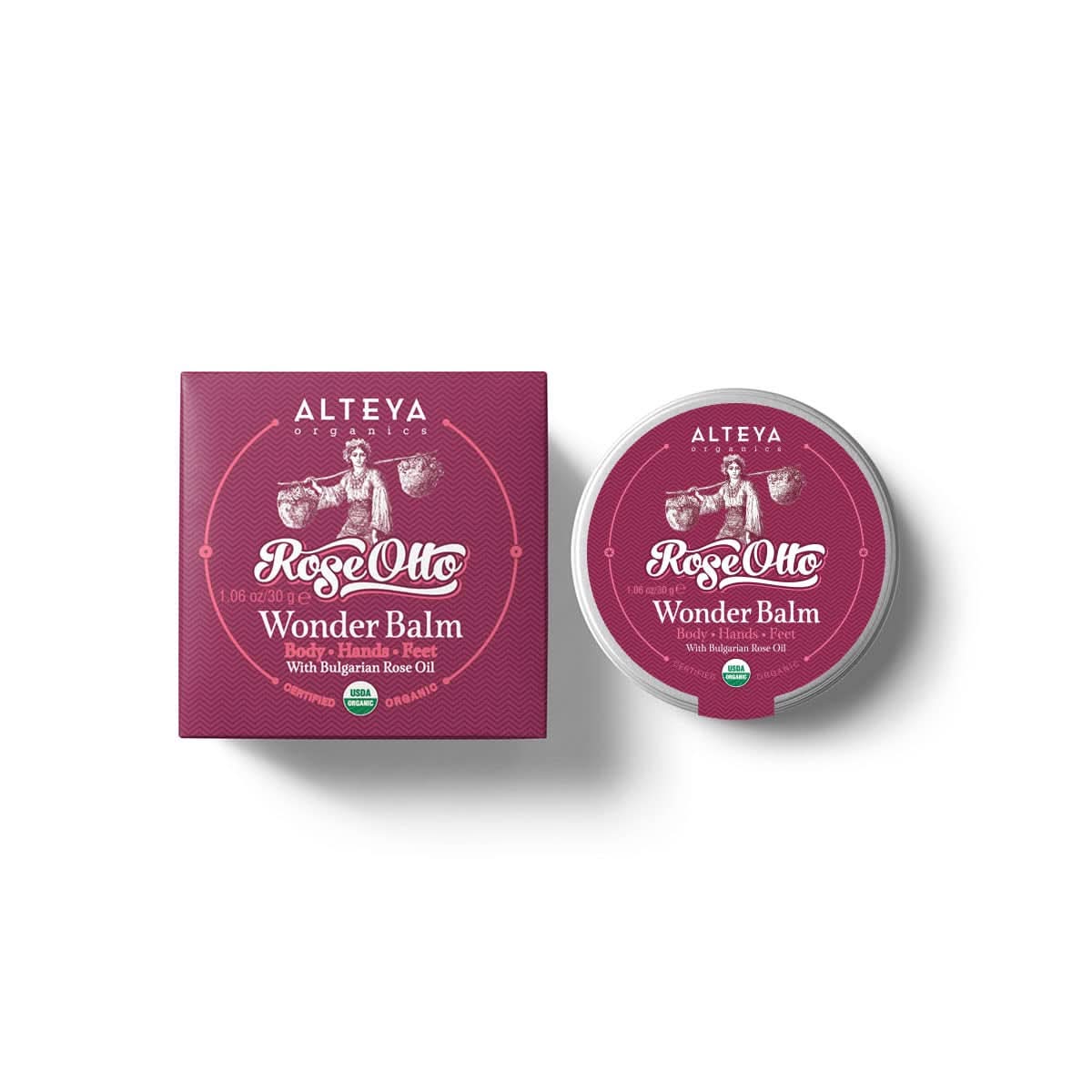 Alteya Organic Miracle Balm Rose 30 g Kosmetika och skönhet Naty Shop
