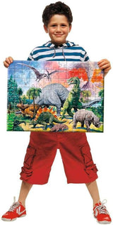 Ravensburger pussel för barn - 10957 Bland dinosaurierna - Dino pussel för barn 6 år och äldre, med 100 bitar i XXL-format Puzzle Naty Shop