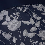 Butterfly Meadow Täcken för Super King size-säng, 100 % polyester, marinblå täcken och täcken Naty Shop