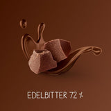 Mörk chokladkakor 72% – 5 x 100 g – De finaste mörka chokladrutorna – Choklad insvept i guldfolie