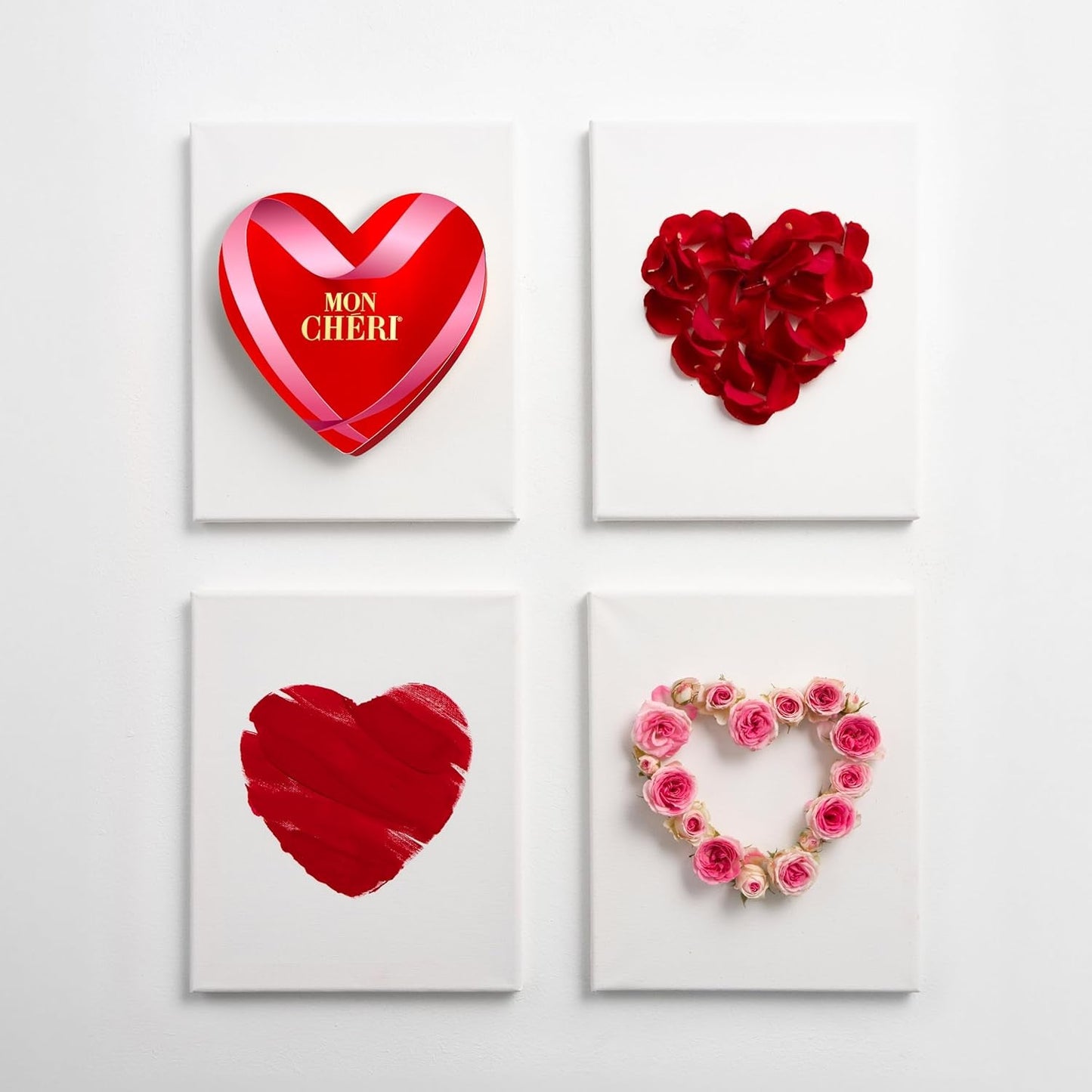 Ferrero Mon Chéri Heart - Alla hjärtans dag chokladpresent till honom och henne - knaprig choklad, fruktig likör och smaksatta körsbär - till alla hjärtans dag, mors dag och påsk - 1 förpackning 147g