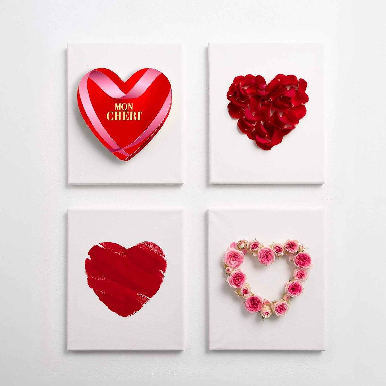 Ferrero Mon Chéri Heart - Alla hjärtans dag chokladpresent till honom och henne - knaprig choklad, fruktig likör och smaksatta körsbär - till alla hjärtans dag, mors dag och påsk - 1 förpackning 147g