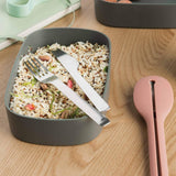BergHoff dubbel bento box - Leo (lunchbox set 19x12,5x9 cm, två lådor, mikrovågssäker, lufttät försegling, diskmaskinsäker, perfekt för snacks / snacks / sallad) 3950126 Matförvaringslådor Naty Shop