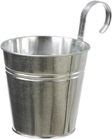 Dehnerkruka med handtagsstöd, Ø 14 cm, höjd 14 cm, zink, silver