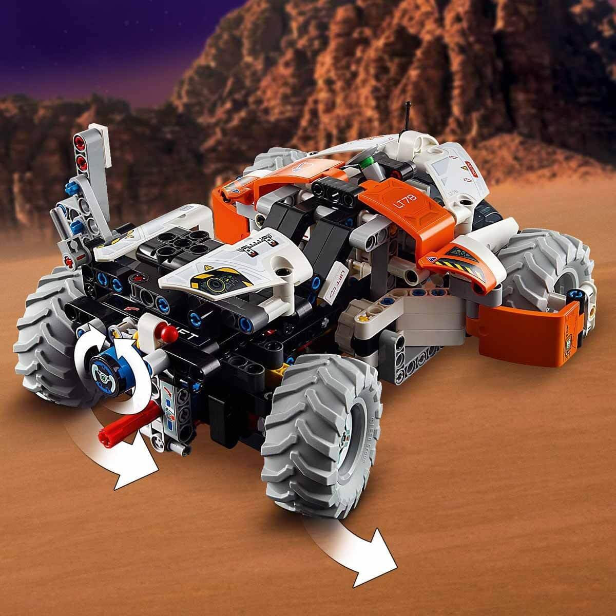 LEGO Technic LT78 rymdtransportfordon, rymdbyggnadsset för utforskningsresor och rymdäventyr, fantasifull lekupplevelse för pojkar och flickor, present till barn över 8 år 42178 Byggset Besuche den LEGO-Store