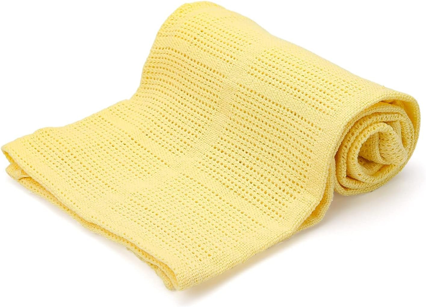 Familjesängkläder Rosa cellfilt för dubbelsäng, bomull, vändbart stort överkast, lätt, termiskt, mjukt, traditionellt cellfilt, 230 X 230 Cm täcken och täcken Naty Shop Gul dubbelsäng (230X230 cm)
