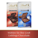Lindt Choklad | Mörk chokladkaka utan tillsatt socker | 100g | Den finaste mörka chokladen med 55% kakao, inget tillsatt socker och inget gluten | Glutenfri chokladkaka