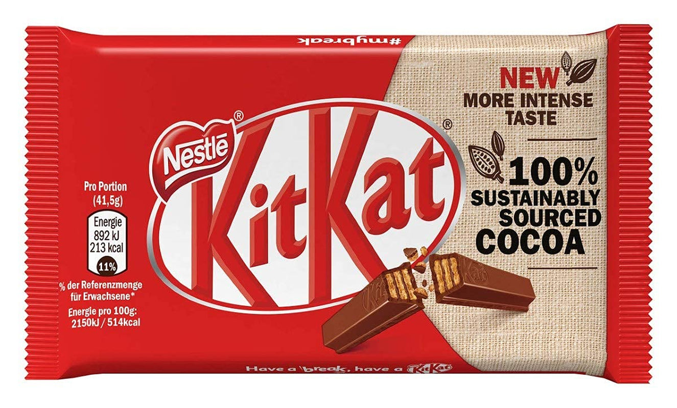 Nestlé Classic Chocolate Bars, Mjölkchoklad Crunchy Wafer Bars, förpackning med 48 (24 x 41,5 g)
