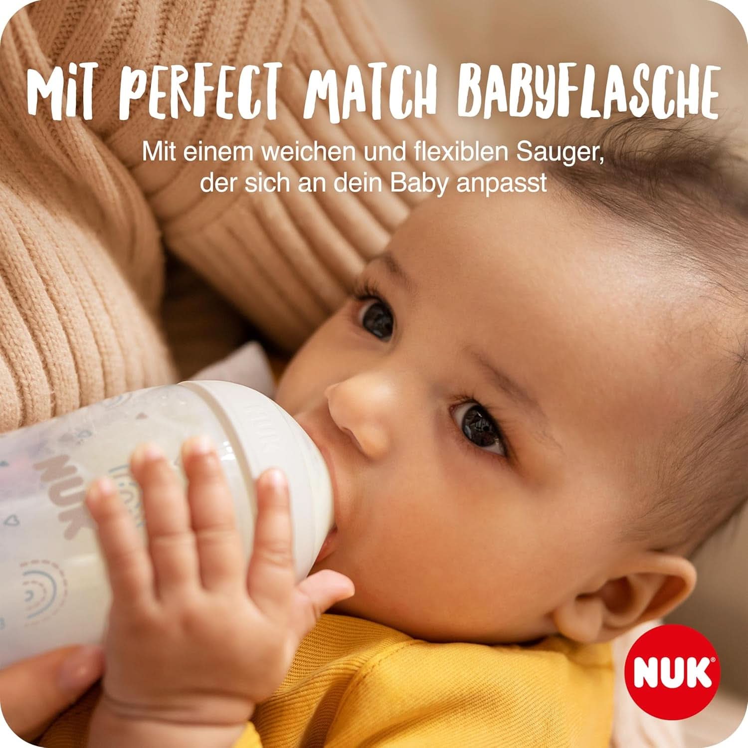 NUK manuell bröstpumpset, mjuk silikonkudde, 2 perfekt kombinerade flaskor, 150 ml Tillbehör Mat och amning Bebe Naty Shop
