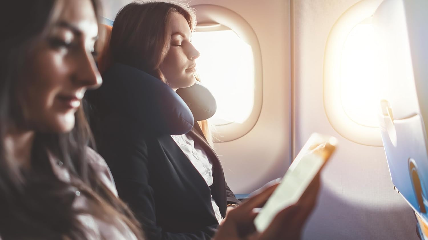 Lemos hemnackkudde med mikrofiberfyllning, nackstödskudde, bekväm resekudde för flygplan, bil, kontor, perfekt för camping, semester och reseprylar (mintgrön)