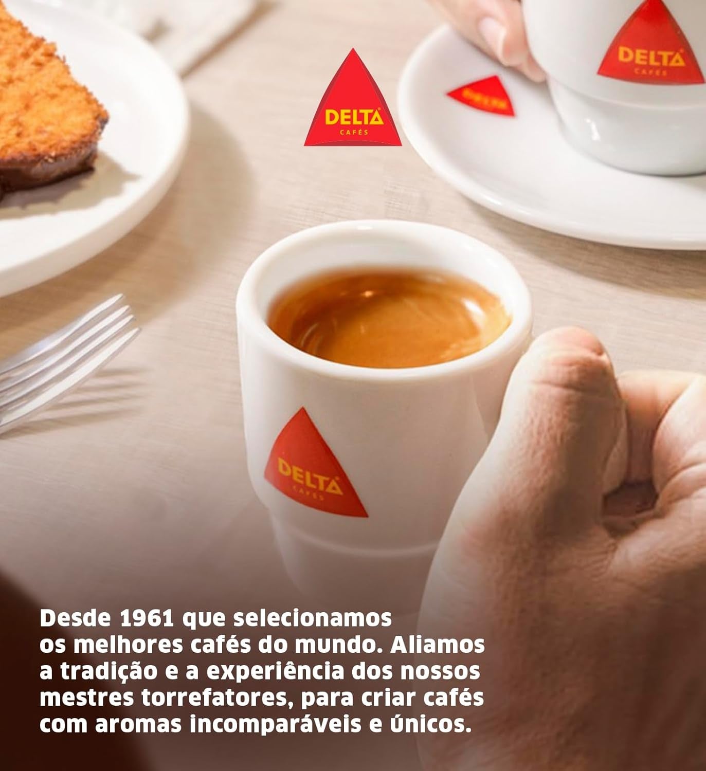 Parti Delta kaffebönor, guldförpackning, 500 g