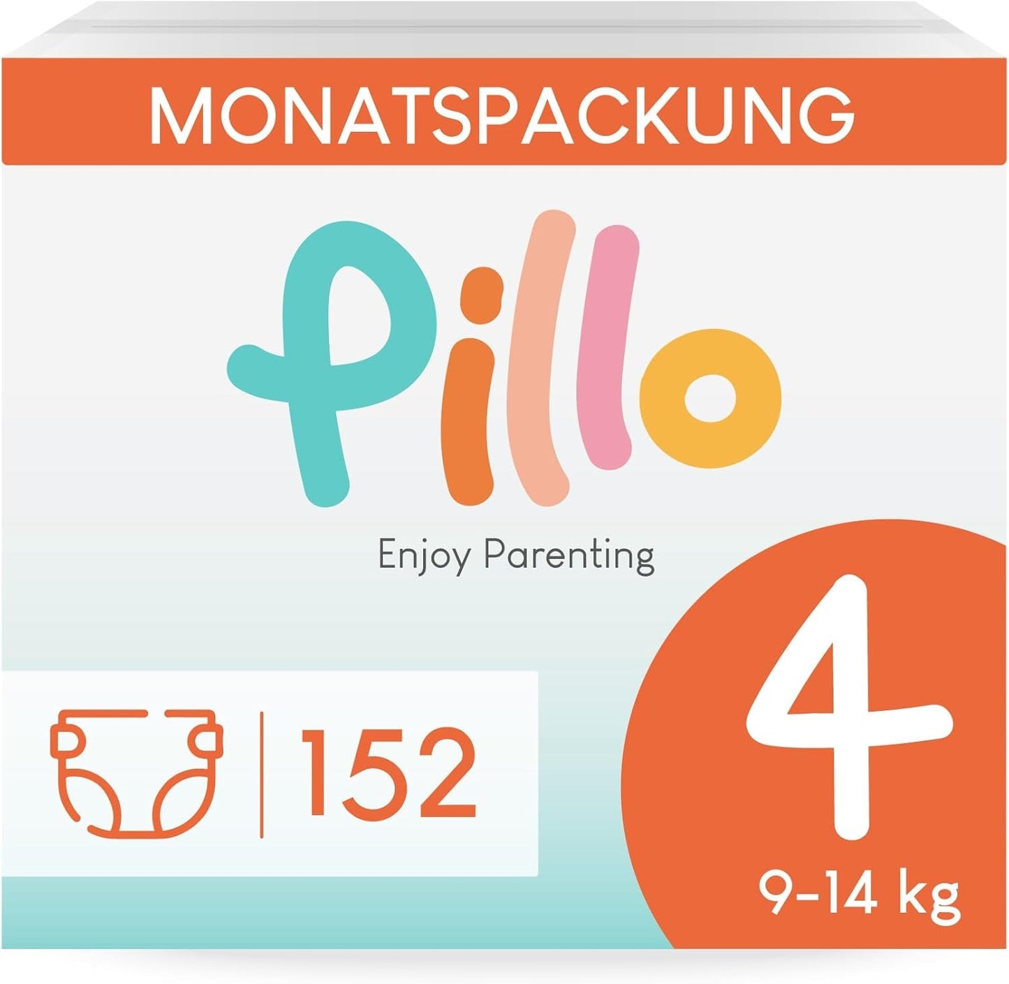 Blöjor Pillo 3 - Kartong med 168 blöjor, 6 förpackningar med 28 blöjor, storlek 3 - Midi (6-10 kg) - Blöjor för bebisar