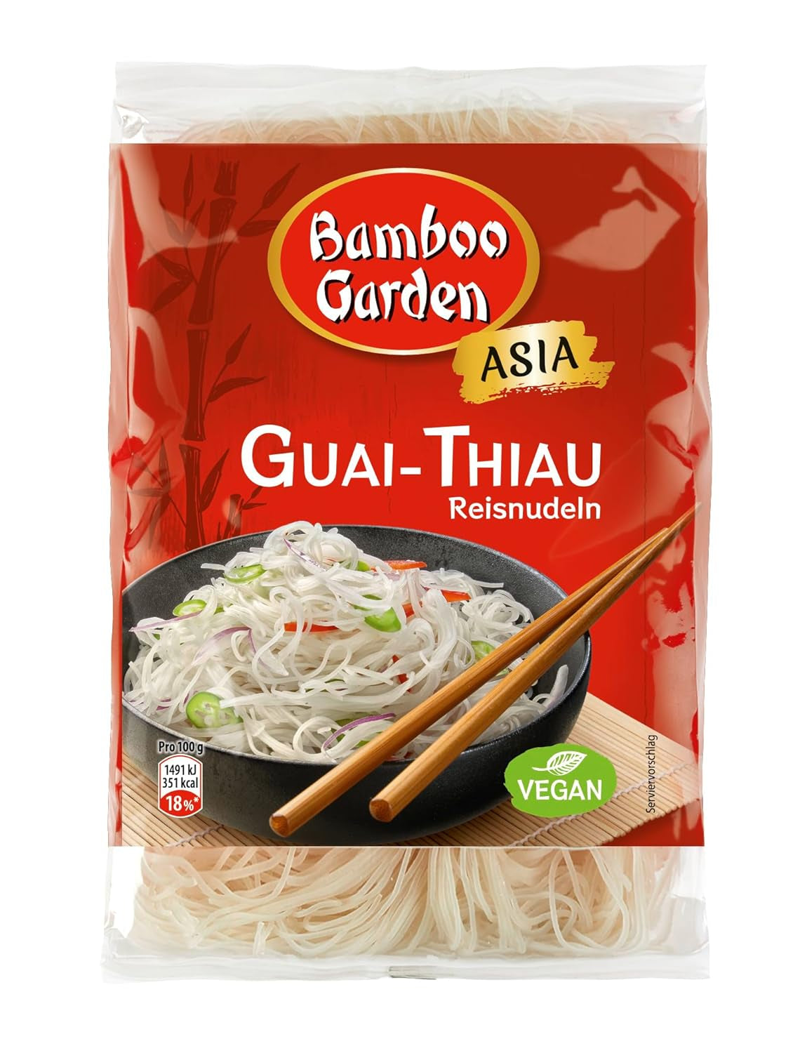 Bamboo Garden Guai Thiau risnudlar 250 g (förpackningsdesign kan variera)