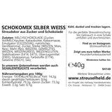 Streusel Hero Chokladmix Silver White Sprinkles, 40 gram Naty Shop