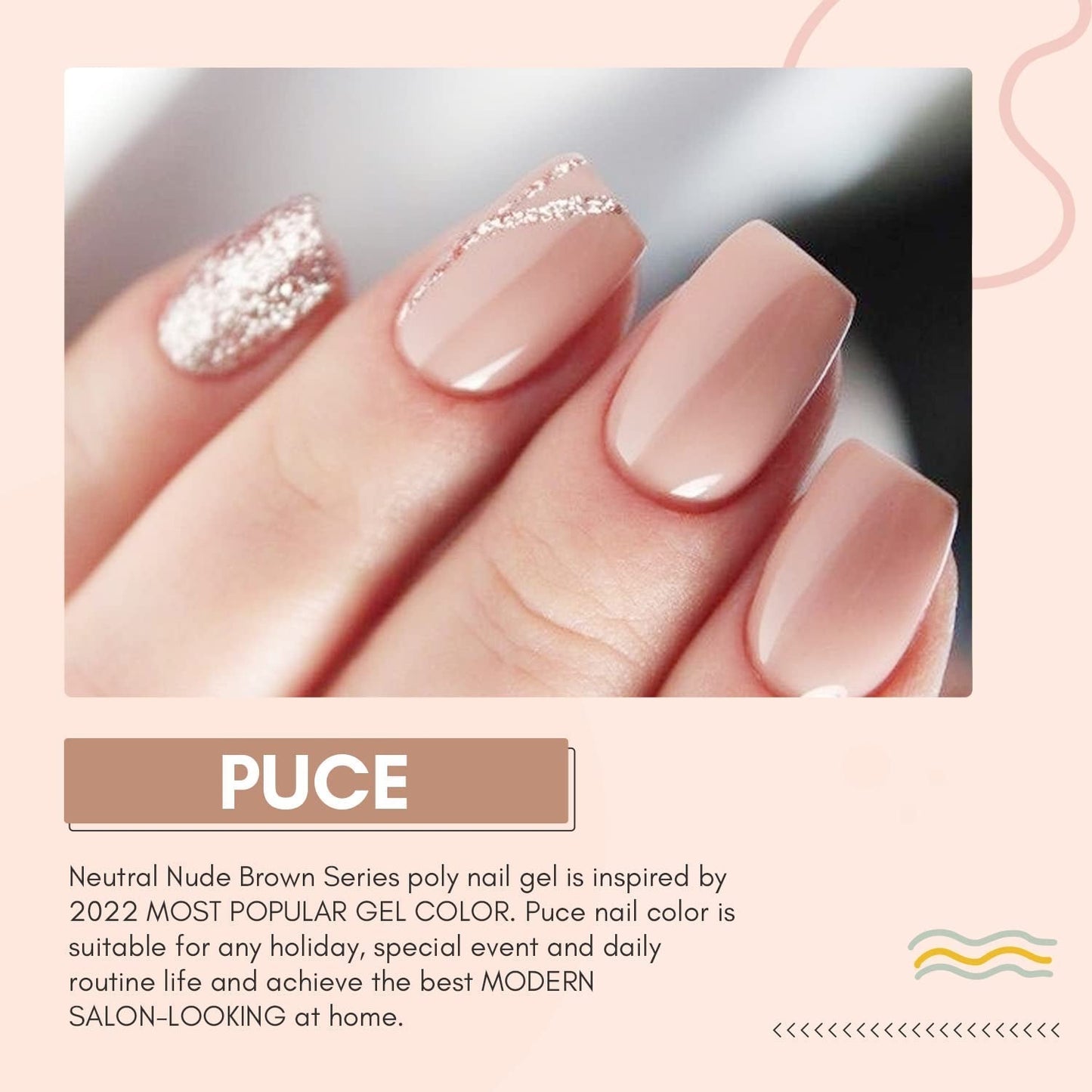 Makartt Poly Nail Extension Gel - Acrylic Extension Gel, Nail Strengthening Gel, Nageldekoration, 50 ml (lila)