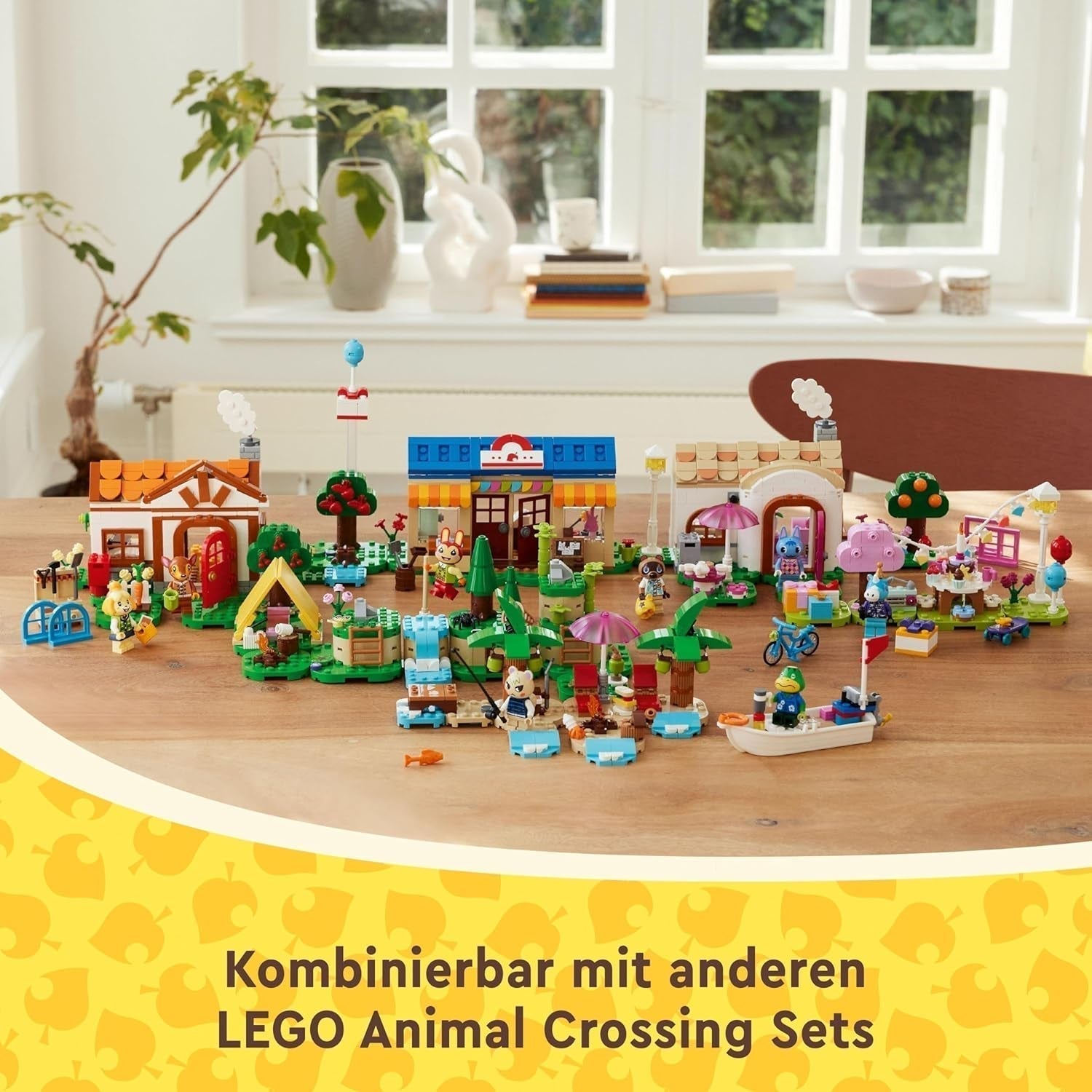 LEGO Animal Crossing Noook's Shop och Sophie's House-set, kreativ leksak för barn med 2 minifigurer från tv-spelsserien, present till flickor och pojkar från 7 år 77050 Byggset Besuche den LEGO-Store