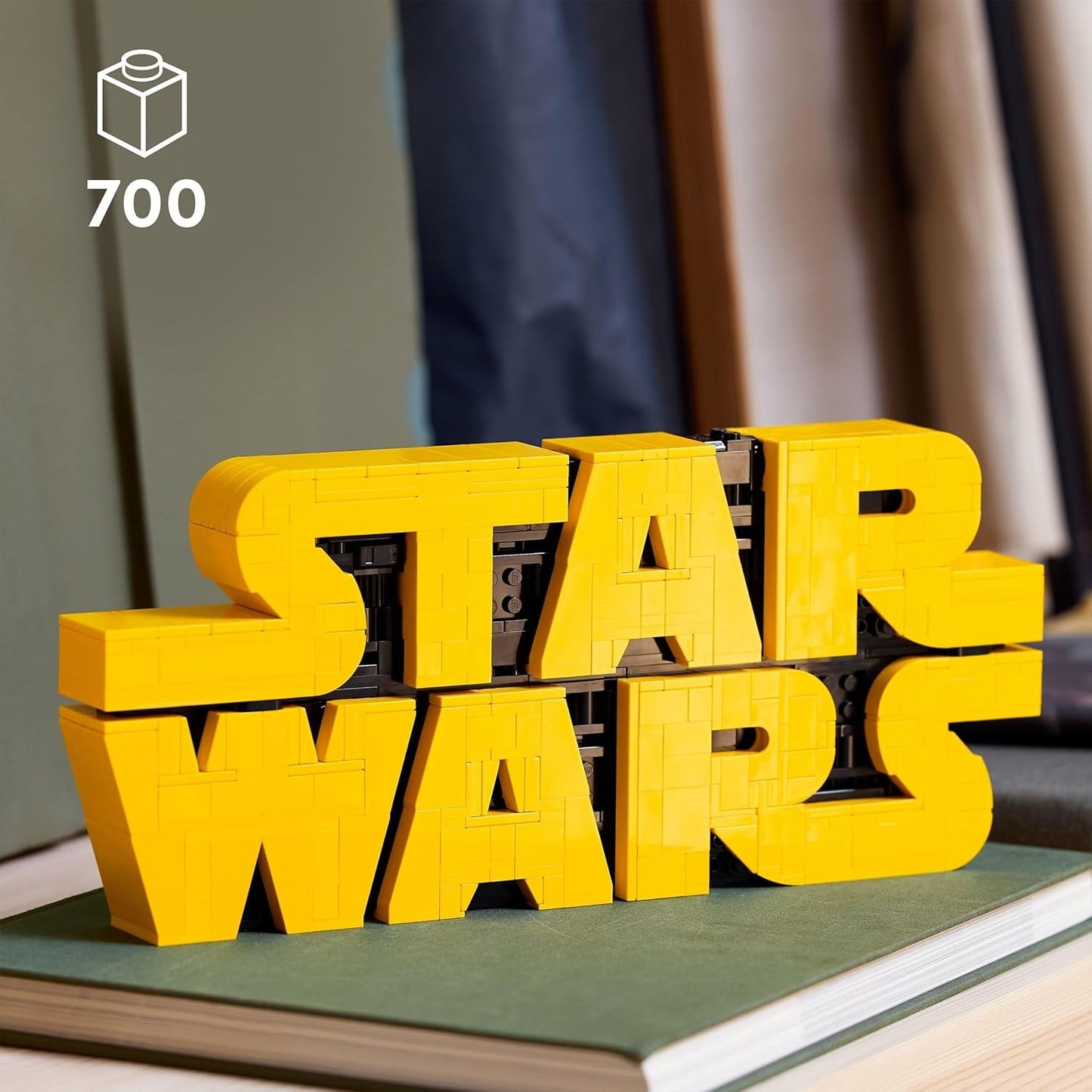 LEGO Star Wars 75407 Star Wars Logo Klossar - Byggset för vuxna att samla - Popkulturmodell - skrivbordsdisplay - Presentidé för vuxna och tonårsfans Byggset Besuche den LEGO-Store