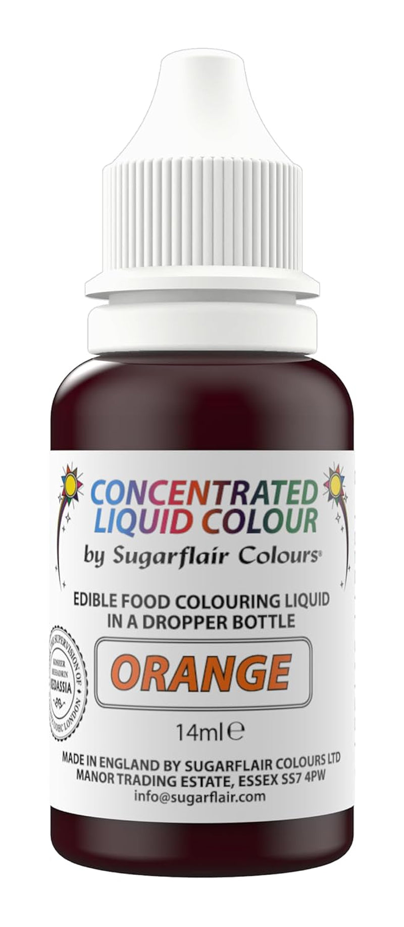 Sugarflair ätbar flytande matfärg Drops Spring Green - Sugarpaste Buttercream Food Color - Airbrushable - 14ml