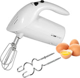 Clatronic Mixer | Kraftvoller 400 Watt-motor | Handmixer | Turbostufe & 5 Geschwindigkeitsstufen | Handmixer | Spülmaschinengeeignete Edelstahlquirle Und -Knethaken | HM 3775 Kitchen Naty Shop Weiß 250 Watt