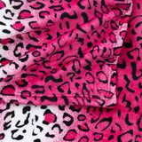 Hem Måste Drottning/Kung Zebra Giraff Safari Djurtryck Hela säsongen Super Mjuk Varm Soffa Sängfilt Säng Storlek Rosa Polyester Rosa Leopard Täcken & täcken Naty Shop