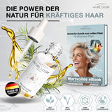Hairlexier Hair Growth Remedy for Women - Rosmarin Hårolja, Ricinolja Hårolja, Lavendelolja, Naturligt hårserum mot diffust håravfall, Stödjer hårväxt, Vegansk & Ekologisk + Arbetsbok Hårvård Naty Shop