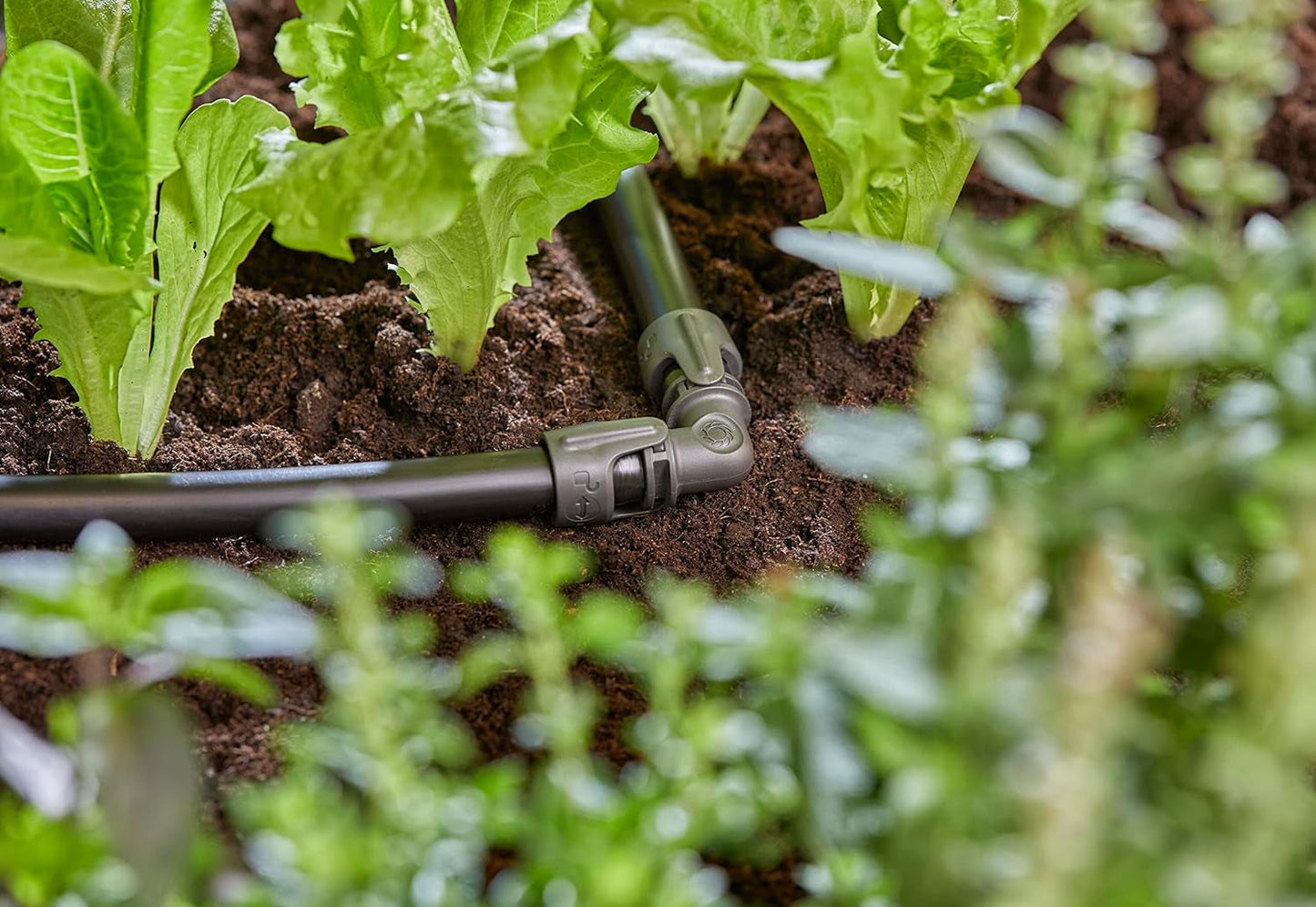 Gardena mikrodroppbevattningssystem L-stycke 13 mm (1/2"): Rörkoppling för vändning av 13 mm tillförselrör, verktygsfri montering, återanvändbar (13202-20)
