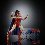 Masters of the Universe Origins Actionfigur Catra från Cartoon Collection, ca. 14 cm lång 1980-tals TV-serie Heroine Princess of Power Detaljerad design och katttillbehör JBM84 Actionfigurer Naty Shop