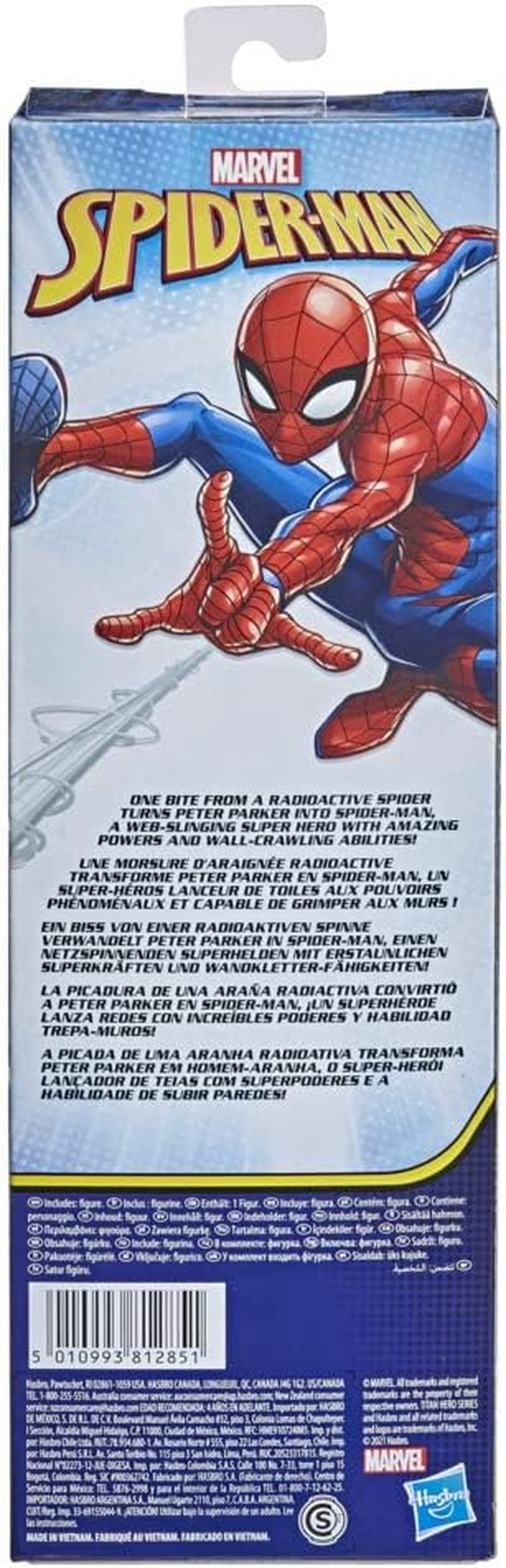Marvel Titan Hero Series Spider-Man actionfigur 30 cm lång superhjälte med rörliga lemmar Kompatibel med andra Spider-Man-leksaker för barn 5+ actionfigurer Naty Shop