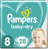 Blöjor Pampers 81657566 Baby-Dry Byxor, vit