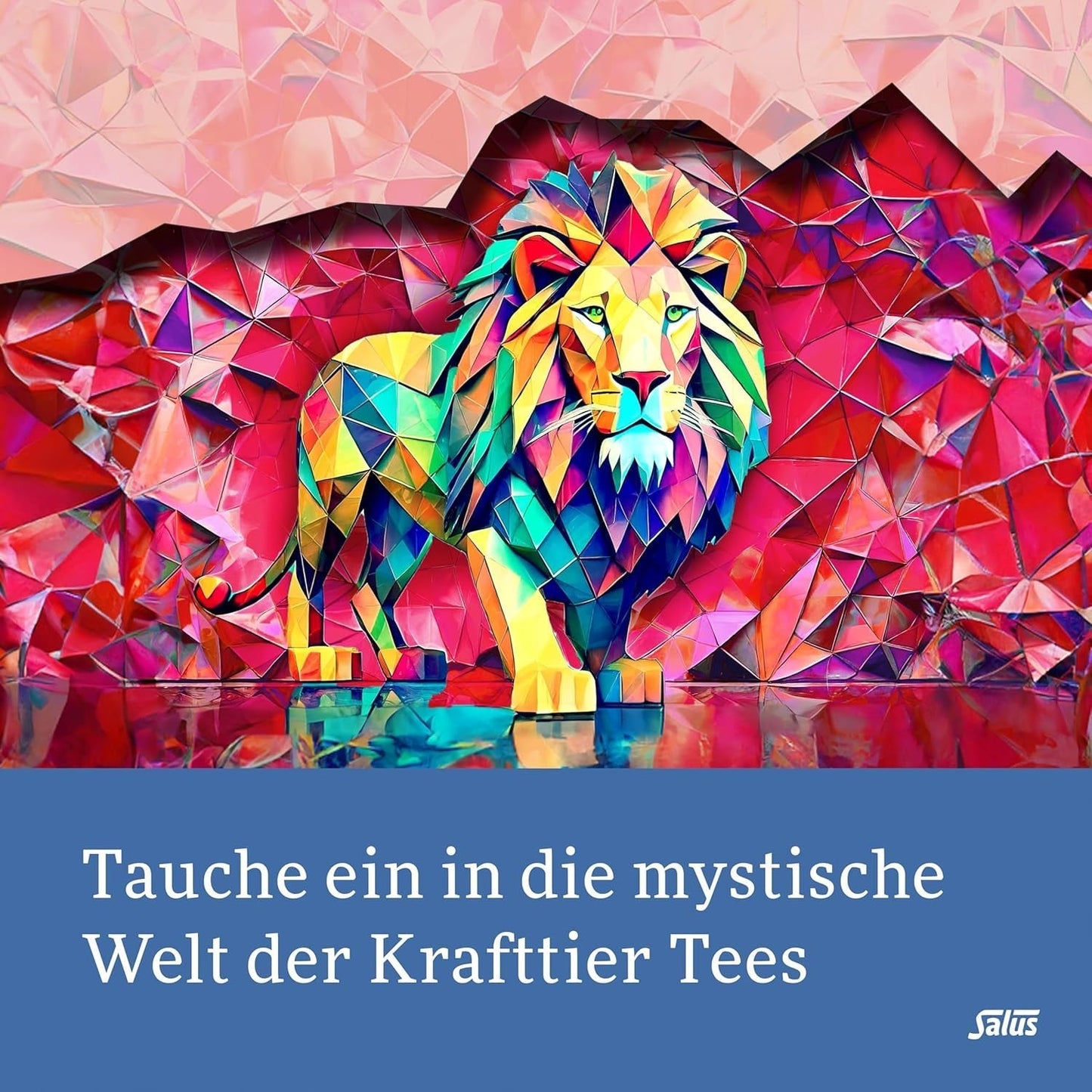 Salus - Krafttier Tea - The Quiet Cat - 1X 15 filterpåsar (28,5g) - Mynta örtte med Ashwagandha - Ekologiskt