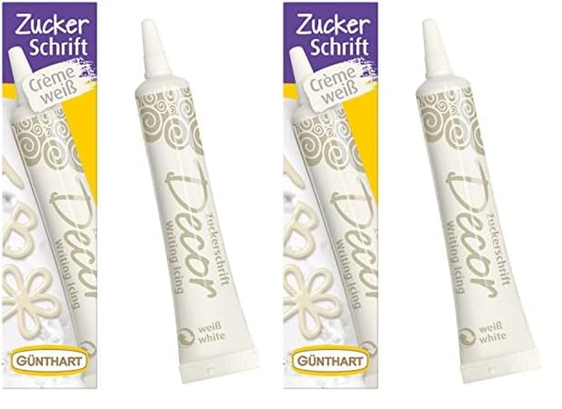 Günthart Backdecor 25 g Socker med bokstäver GULD För alla desserter i gyllene färg Tillverkad av socker för vackra bokstäver och motiv, 1 förpackning (25 g)
