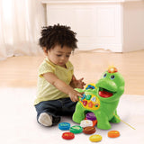 Vtech Baby Feed Me Dino - Mata och lära sig prata dinosaurie med sånger, knappar och frågespel - För 12-36 månader Babyleksaker Naty Shop