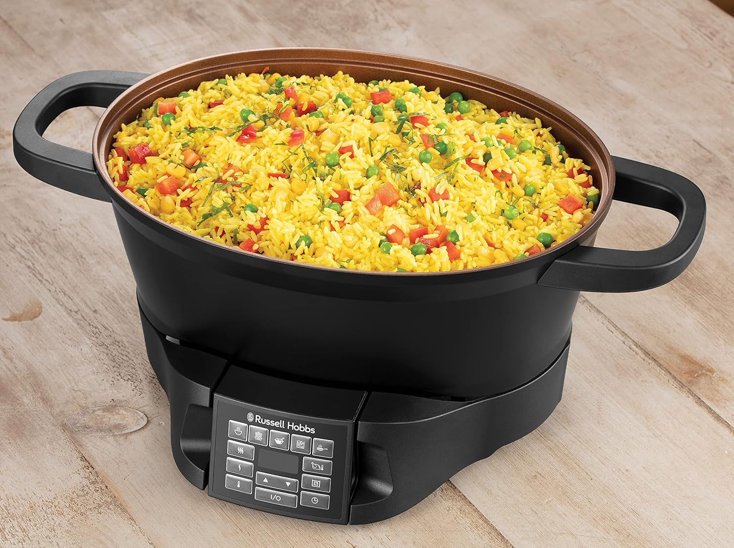 Multicooker Russell Hobbs 6,5L, digital display, 8 matlagningsfunktioner Slow Cooker Naty Shop