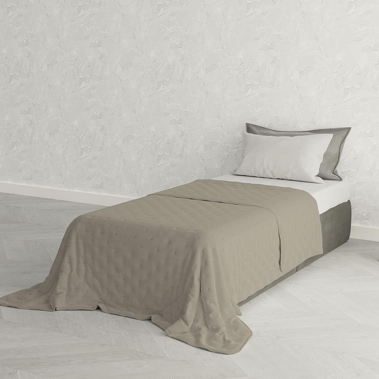 Italienska sängkläder CHIC sommartäcke, mikrofiber, ENKEL 170X250Cm, bruna Överkast och täcken Naty Shop