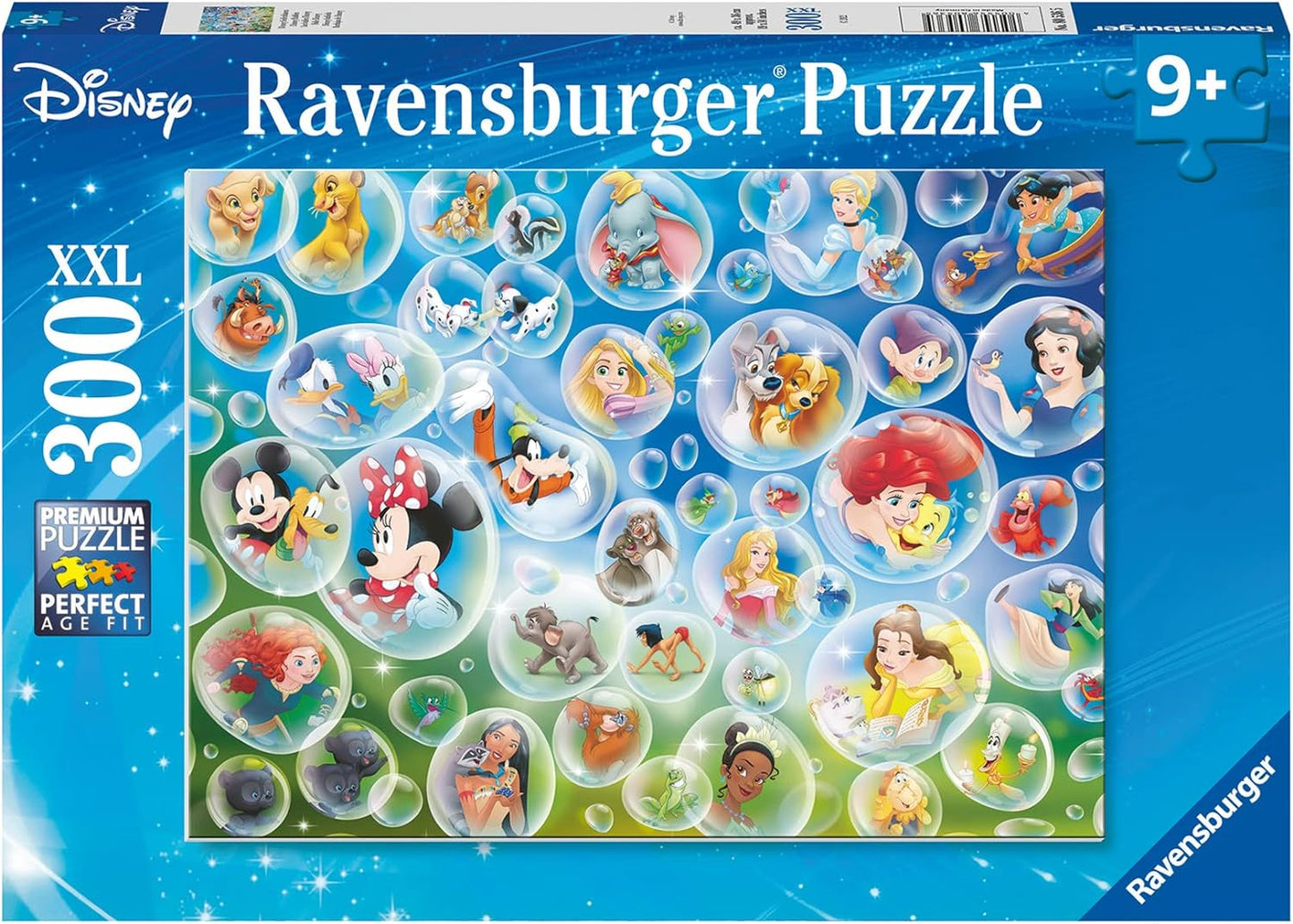 Ravensburger Puzzle 80536 - Disney Soap Bubbles, 300-bitars pussel för Disney-fans i åldern 9+ Pussel Naty Shop Standardtitel