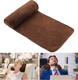 Chaise Lounge Nackkudde Huvudkudde Plysch Justerbar Kudde Nackrulle Halkfri fleece soffa Nackhuvudstödskudde för resor Hemma Chaise Lounge Soffa Fåtölj (svart)
