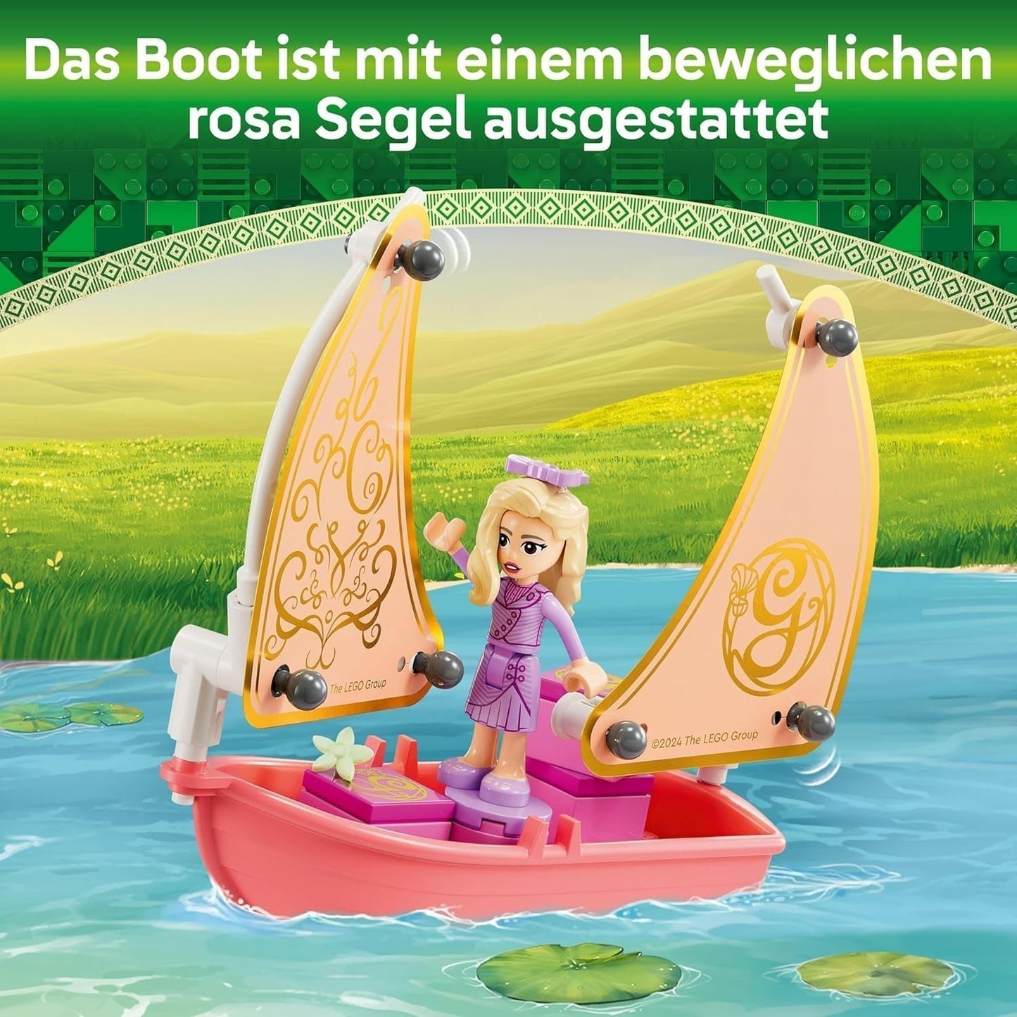 LEGO Wicked Glinda, Elphaba och Nessarose på Shiz University Segelbåt och 3 Figurer Leksaksbåt Present för flickor och pojkar från 7 år gamla dockhusälskare 75681 Byggset Besuche den LEGO-Store