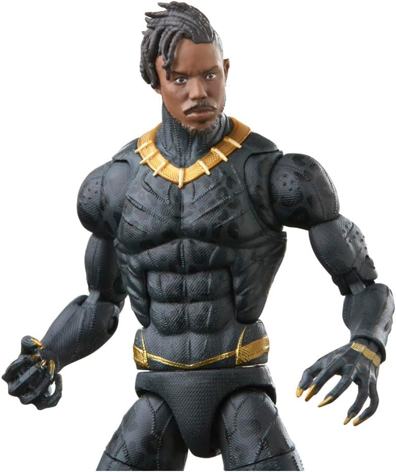 Hasbro Marvel Legends Series Black Panther Legacy Collection Killmonger 15 cm samlarfigur med 5 tillbehör Actionfigurer Naty Shop